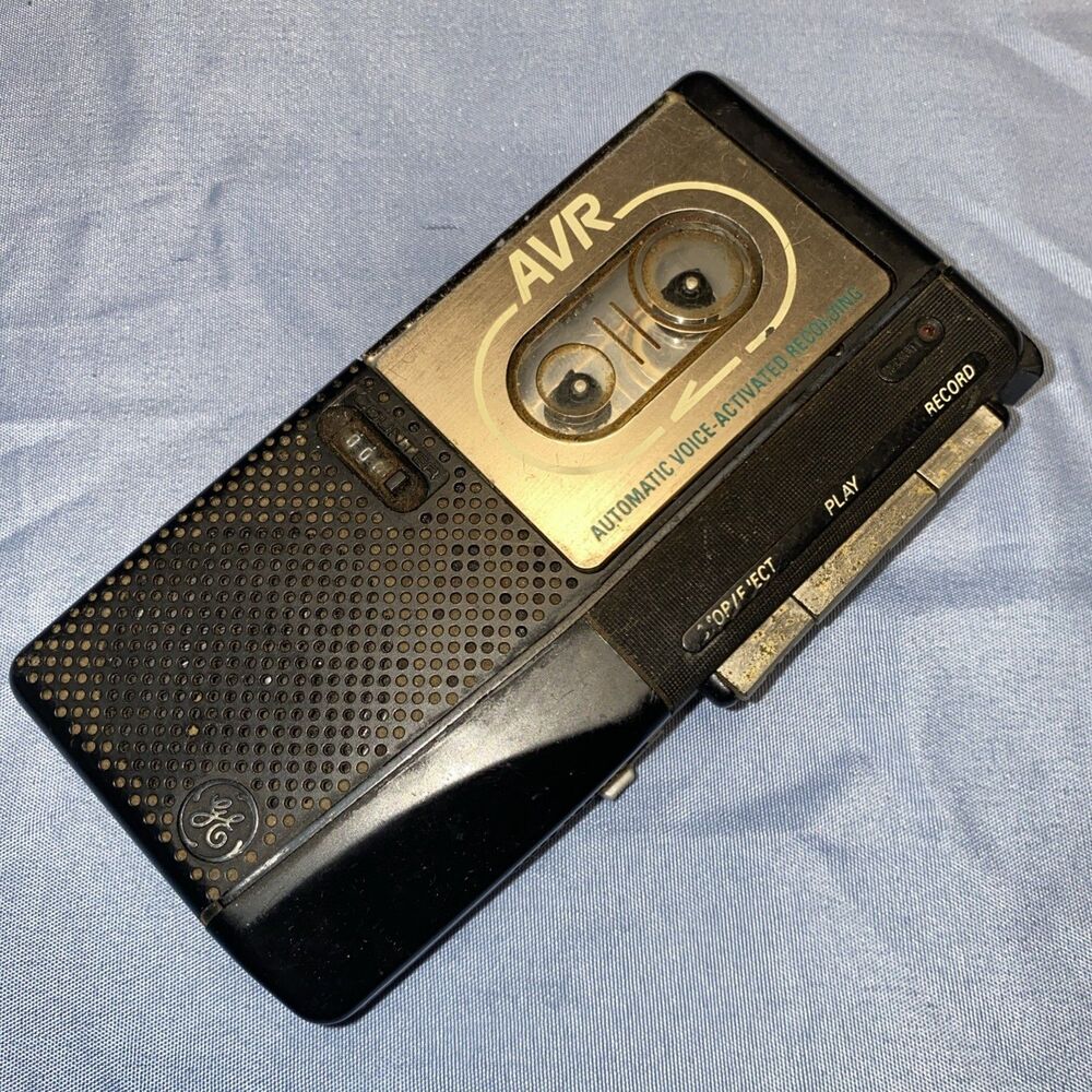 GE Microcassette Recorder 3-5376B Automatic Voice Activated AVR Vtg for PARTS